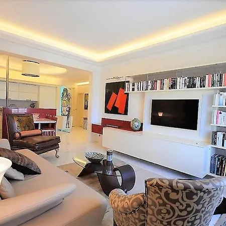 Appartement Palais Miramar Art Modern - Derniere Etages Vue - 75m De Confort - En Face Des Plages -wifi - Clim