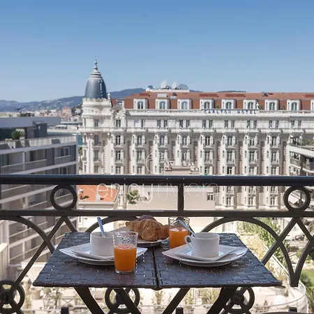 Palais Miramar Art Modern - Derniere Etages Vue - 75m De Confort - En Face Des Plages -wifi - Clim Apartament Cannes